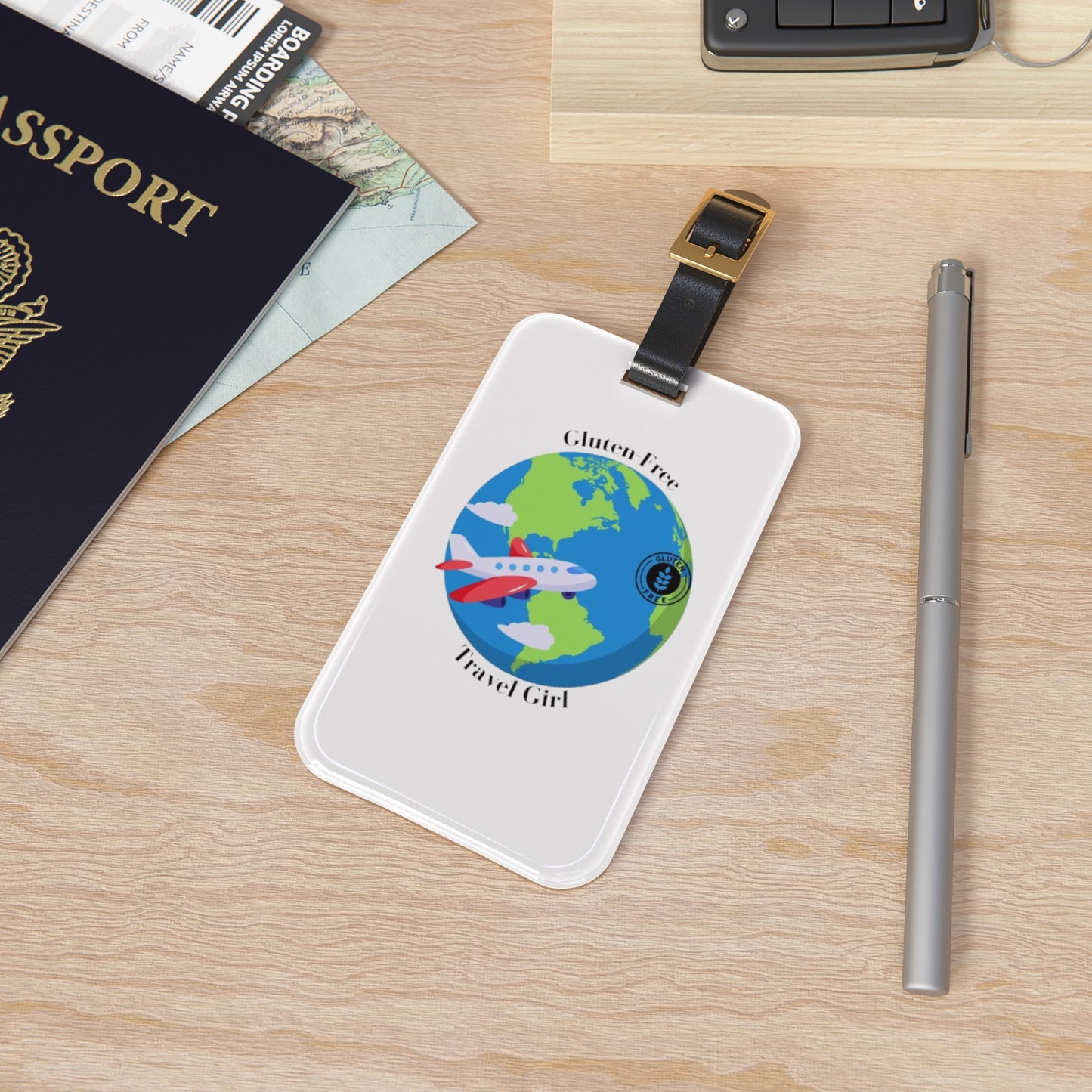 Gluten-Free Travel Girl Luggage Tag